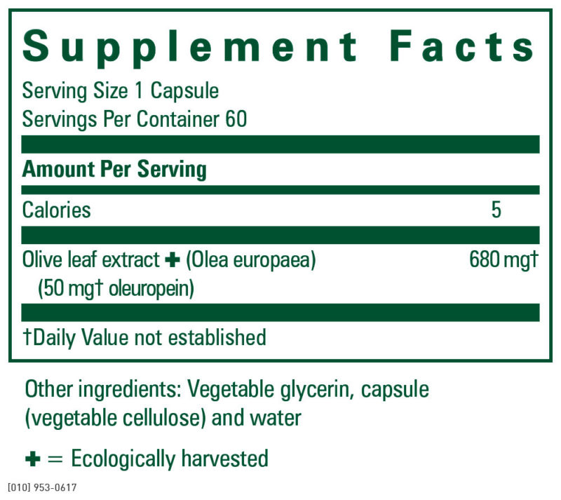 Gaia Olive Leaf 60 Ct. - Image 2